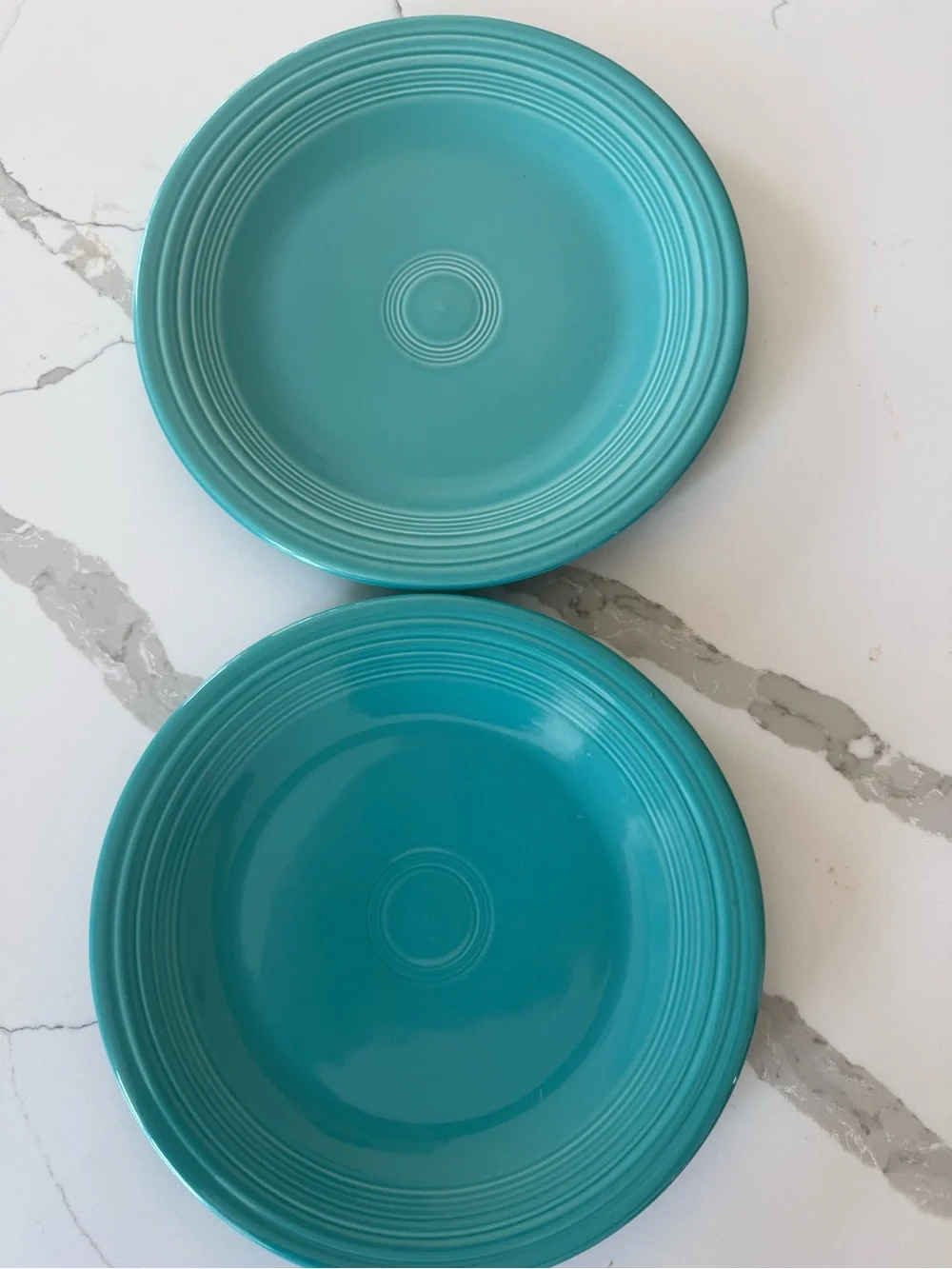 Set Of 2 Fiestaware Fiesta Turquoise Dinner Plates 10”